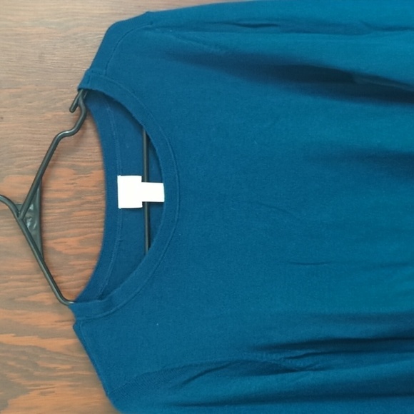 Chico's Teal 3/4 Sleeve Blouse Size XL - Picture 3 of 7